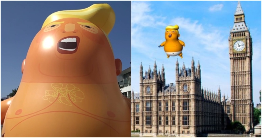 Giant Donald Trump Balloon in London